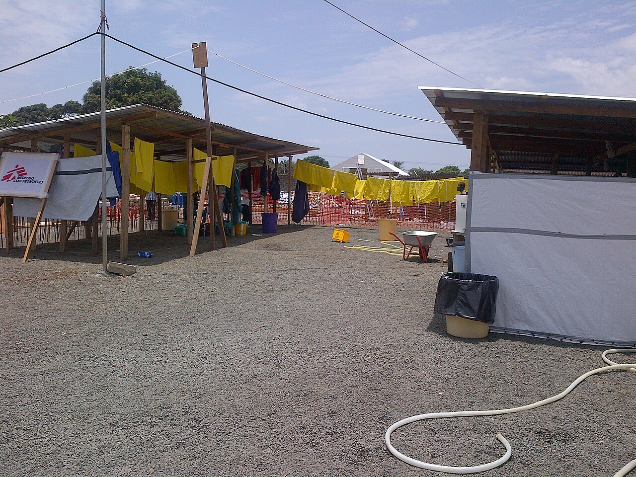 An Ebola treatment unit.
